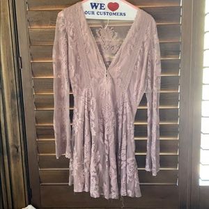 Purple free people lacy dress
